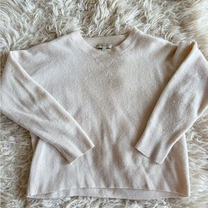Madewell 100% Cashmere Cream Sweater | Size M